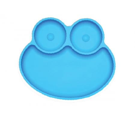 Kiddies & Co Frog Silicone Plate - Blue
